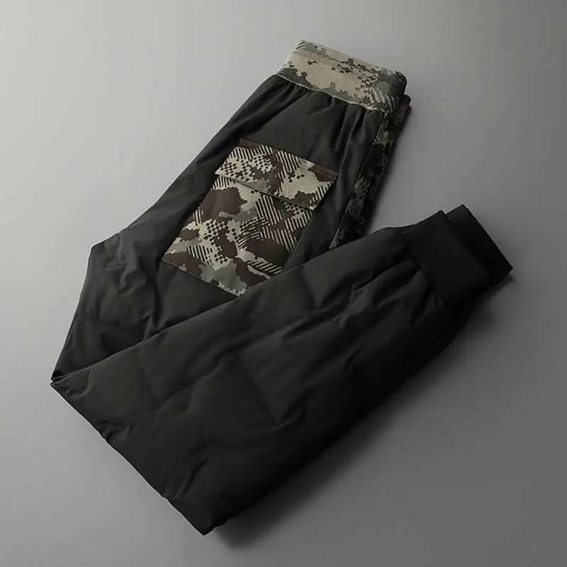 

90%Duck Trousers Men Winter Thick Plush Warm Down Pants Men Tactics Military Windproof Trousers For Men Casual Sport Pant Male
