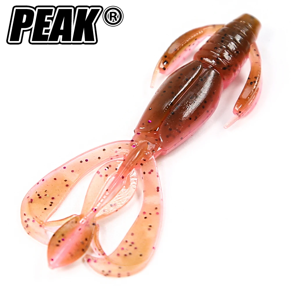 PEAK Floating Craws Soft Lures 60mm/8pcs Fishing Lures shrimp Lobster