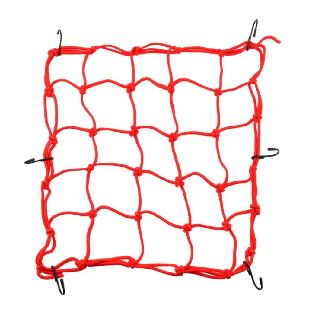 

16''x16'' Red Bungee Cargo Net, Luggage Netting with 6 Hooks, for