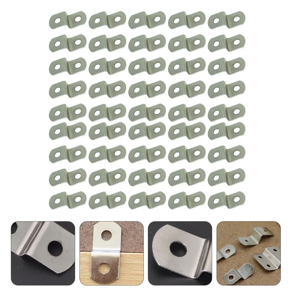 

120pcs Z Shape Photo Frame Fasteners Offset Canvas Clips Table Connectors