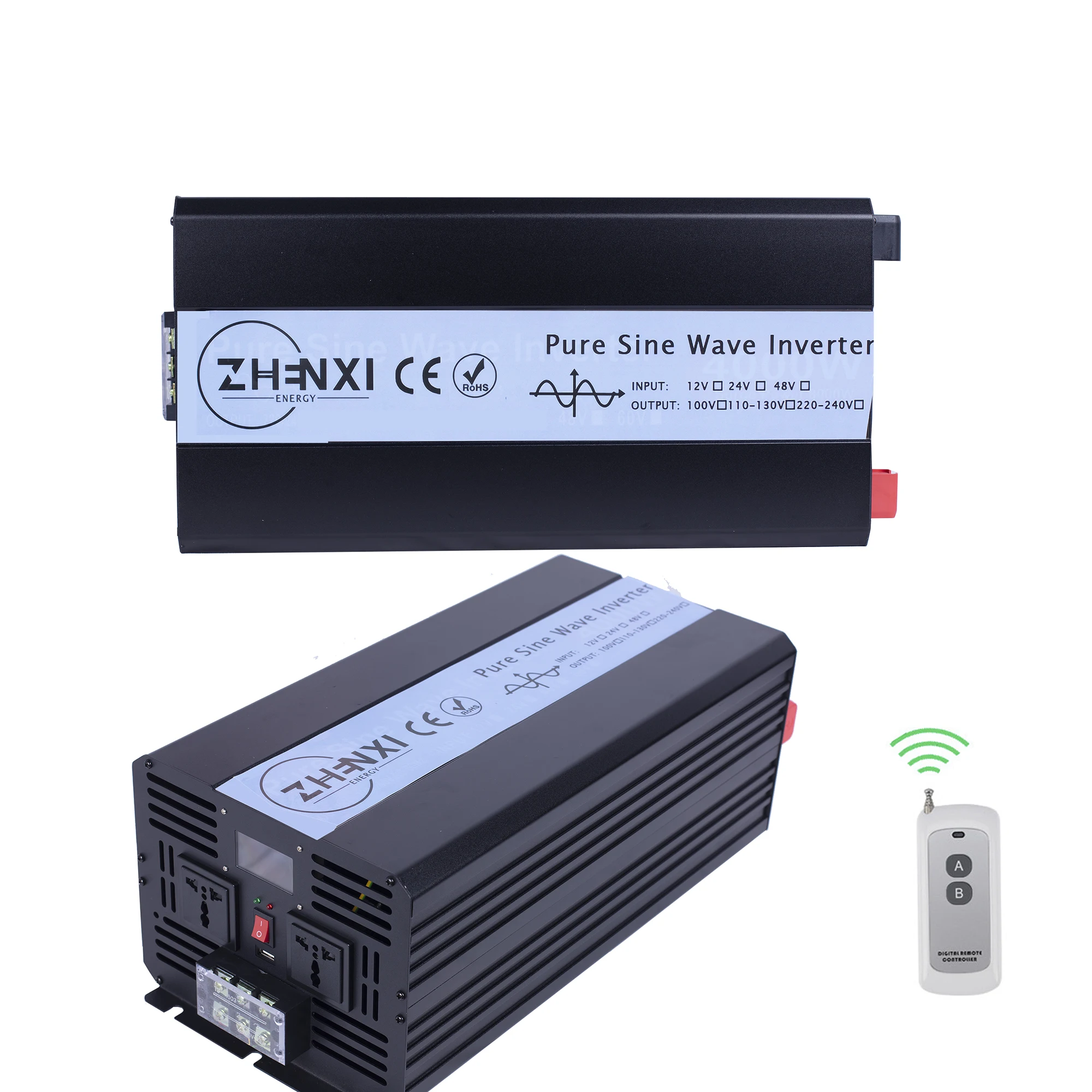 

10/12KW WiFi Inveryer UPS With Charger Pure Sine Wave DC 12/24/48V To AC 110/120/130V 220/230/240V Rv Solar Inverter Converter