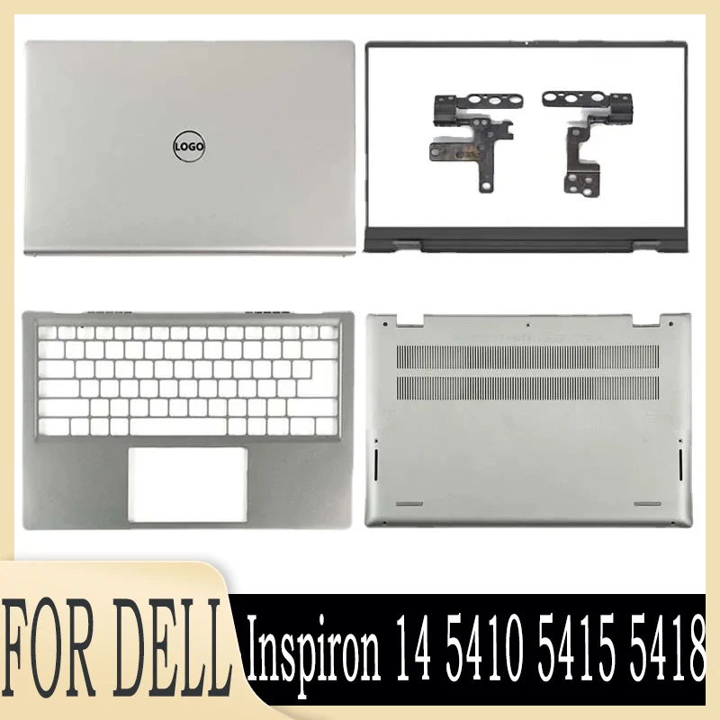 

New Laptop For Dell Inspiron 14 5410 5415 5418 LCD Back Cover Front Bezel Hinges Palmrest Bottom Case Top Rear Lid 0CYT45 06M9P2