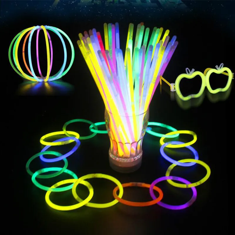 

Fluorescent Sticks Illuminated Party Decorations Neon Necklaces Bracelets Illuminated Sticks Birthday Party Props Decorations