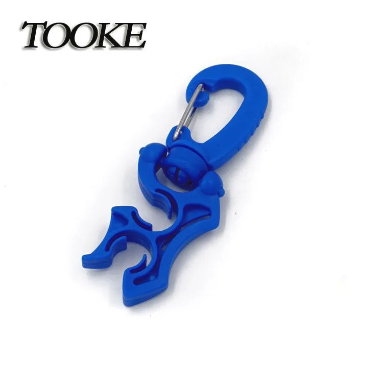 3 PCS/lot Scuba Diving Plastic Double BCD Hose Holder with Clip Buckle hook