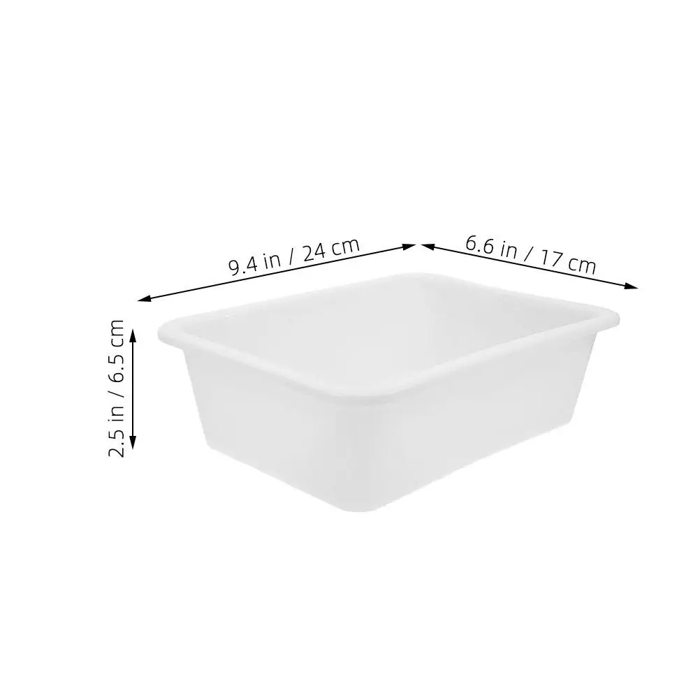 4Pcs 실험실 트레이 화학 실험 교육 과학 연구를 위한 플라스틱 직사각형 시약 유출 방지 보관 트레이