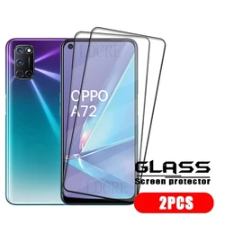 4 - Pack Tempered Glass Screen Protector 9H HD Full - Coverage Film for OPPO A72 (2 Front Glass)