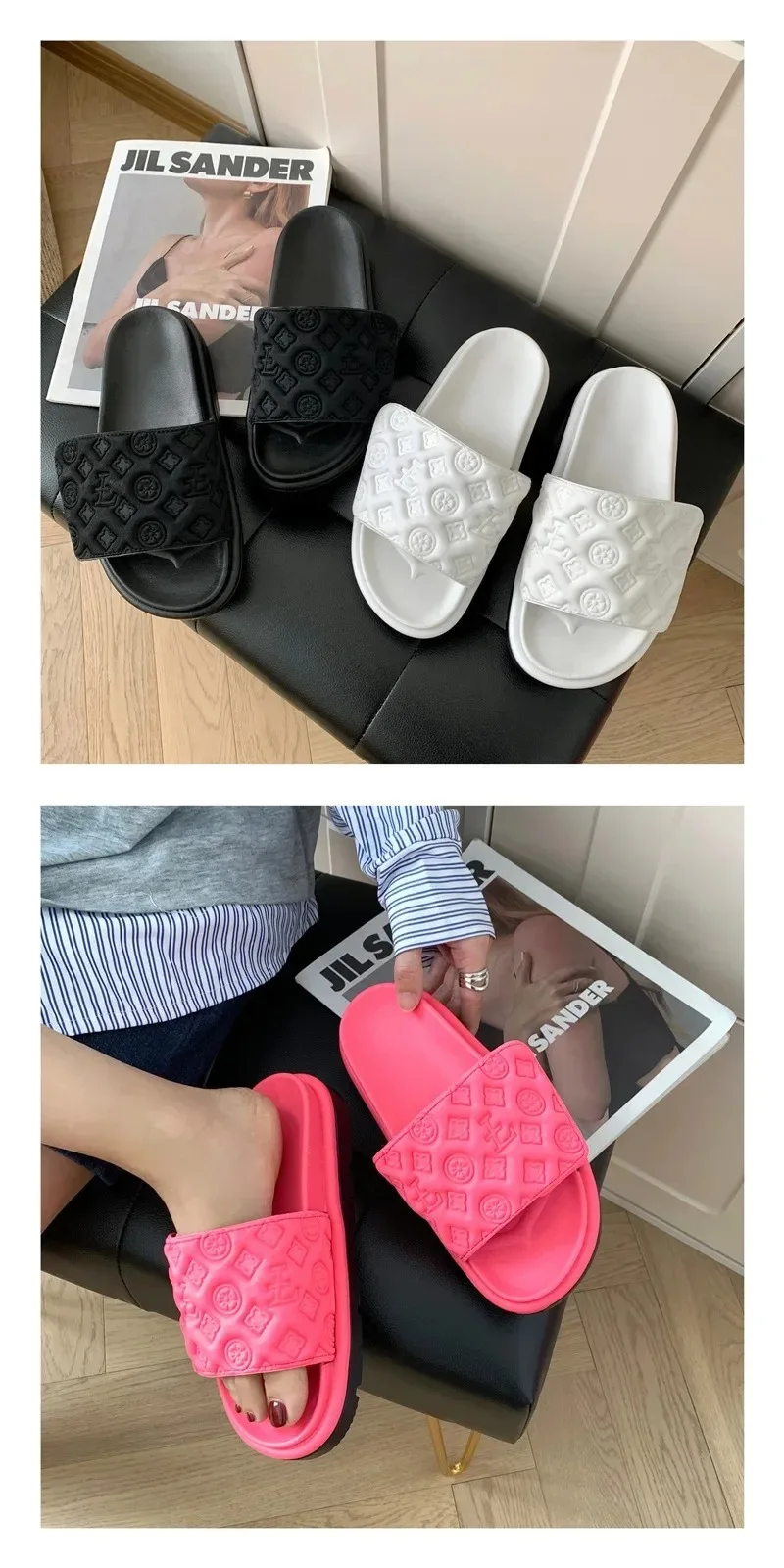 شباشب سحرية للنساء لباس خارجي صيفي 2025 نمط جديد متعدد الاستخدامات نعل سميك ناعم من الأسفل شباشب متخصصة غير قابلة للانزلاق مادة PVC