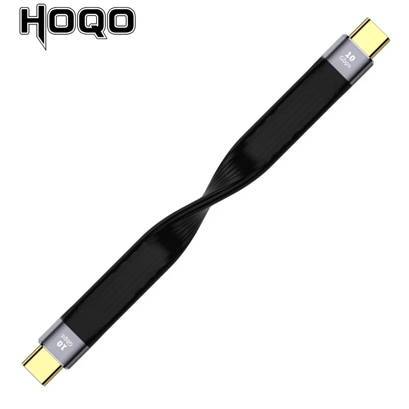 Cavo Morbido Corto Usbc, Usb C Fpc Thunderbolt 3 Usb4 Pd 100W Ricarica Rapida 8K Video 40Gbps Per Ssd Egpu Powerbank