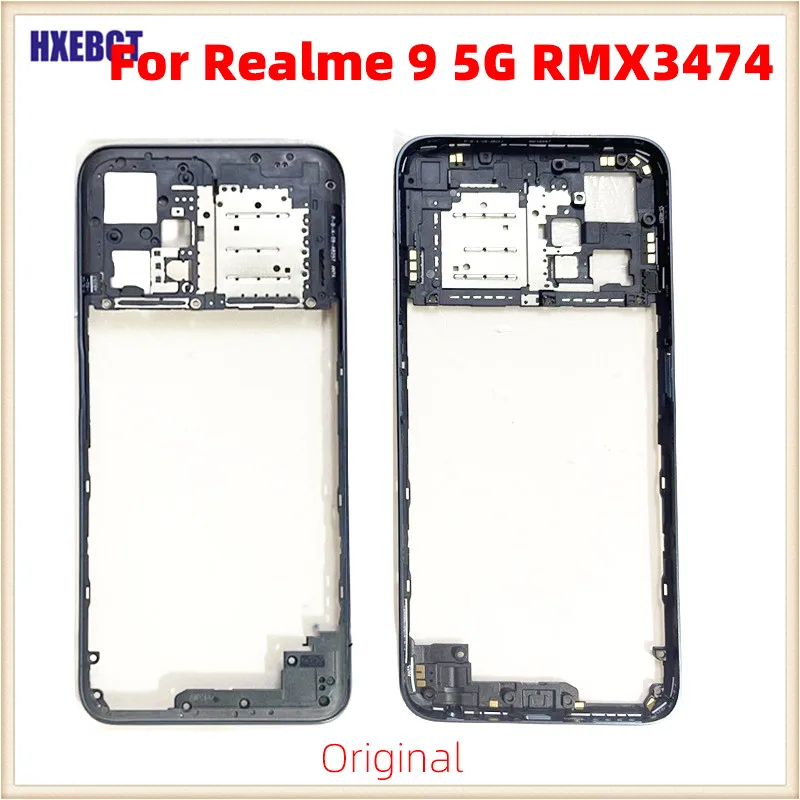 

Original For Realme 9 5G RMX3474 Middle Frame Front Frame Bezel Middle Housing Chassis Smartphone Repair Parts