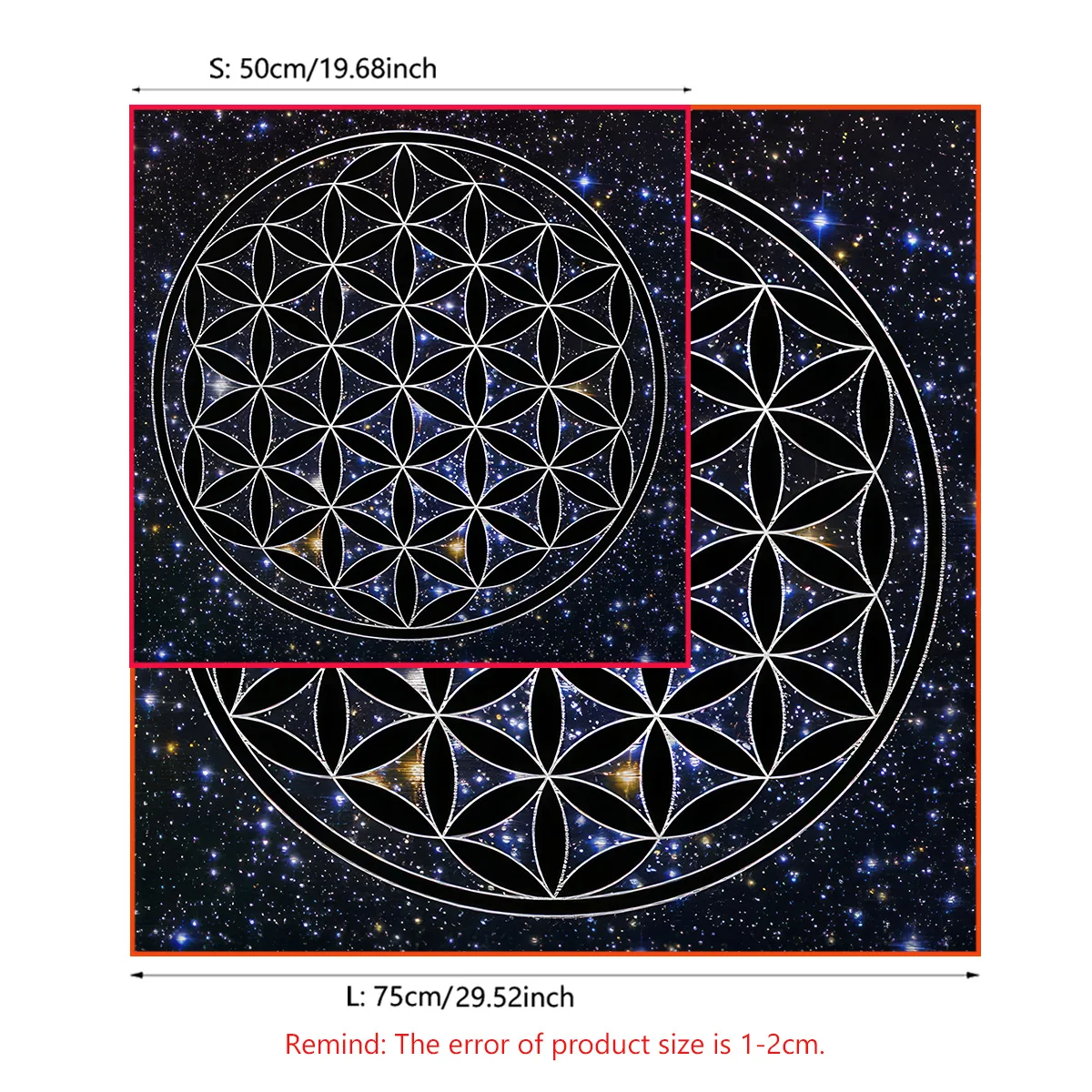 Mandala Flower Of Life Tarot Tablecloth Altar Cloth Pagan Witchcraft Divination Oracle Card Pads Galaxy Tarot 3