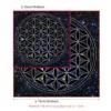 Mandala Flower Of Life Tarot Tablecloth Altar Cloth Pagan Witchcraft Divination Oracle Card Pads Galaxy Tarot 3