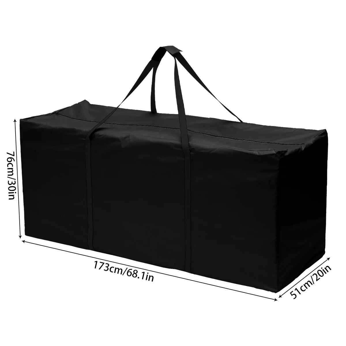Black 173x76x51cm
