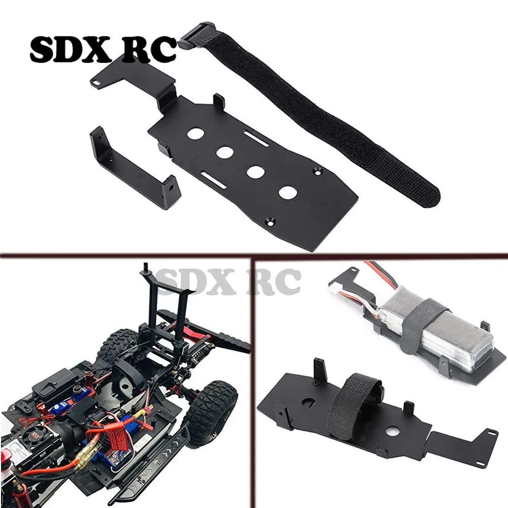 Lower Gravity Metal Battery Mounting Plate Tray For 1/10 Rc Crawler Car