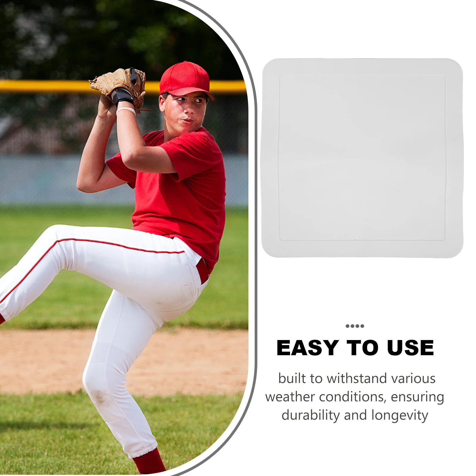Baseball Markers Plates for The Yard Outdoor Practice Home Mat White Party Decoration