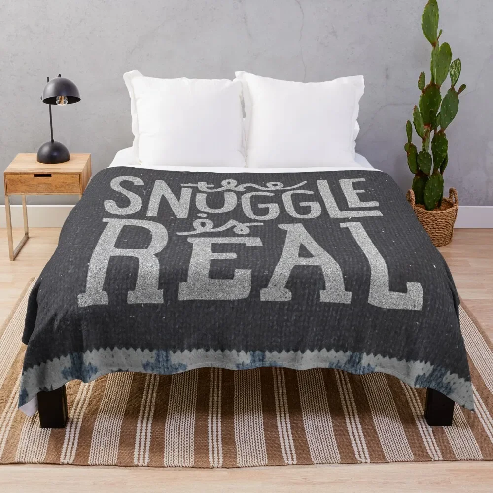 

the SNUGGLE is REAL Throw Blanket Camping Plaid on the sofa Bed linens Sofa Quilt Blankets