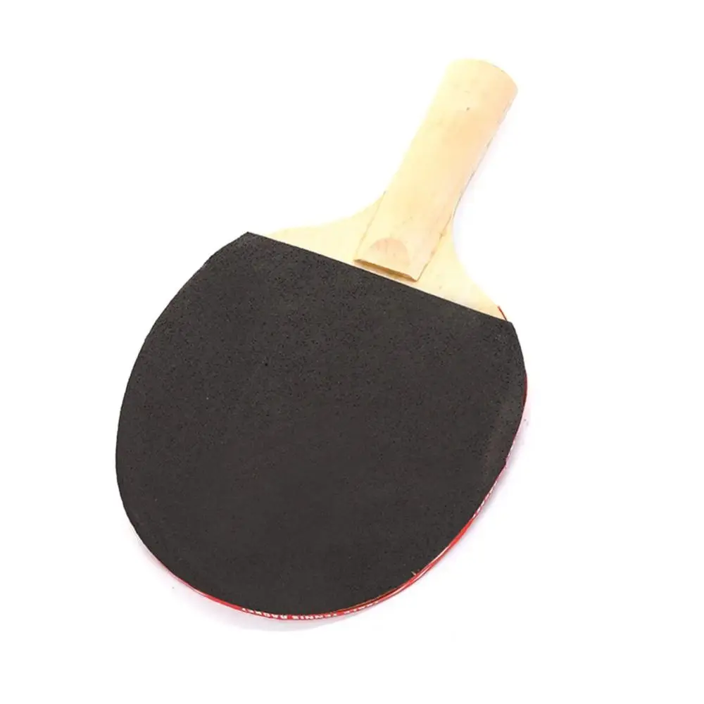 With 3 Balls Table Tennis Set with Mesh Rack Poplar Wood Ping Pong Supplies Comfort Handle Fall Prevention Ping Pong Set