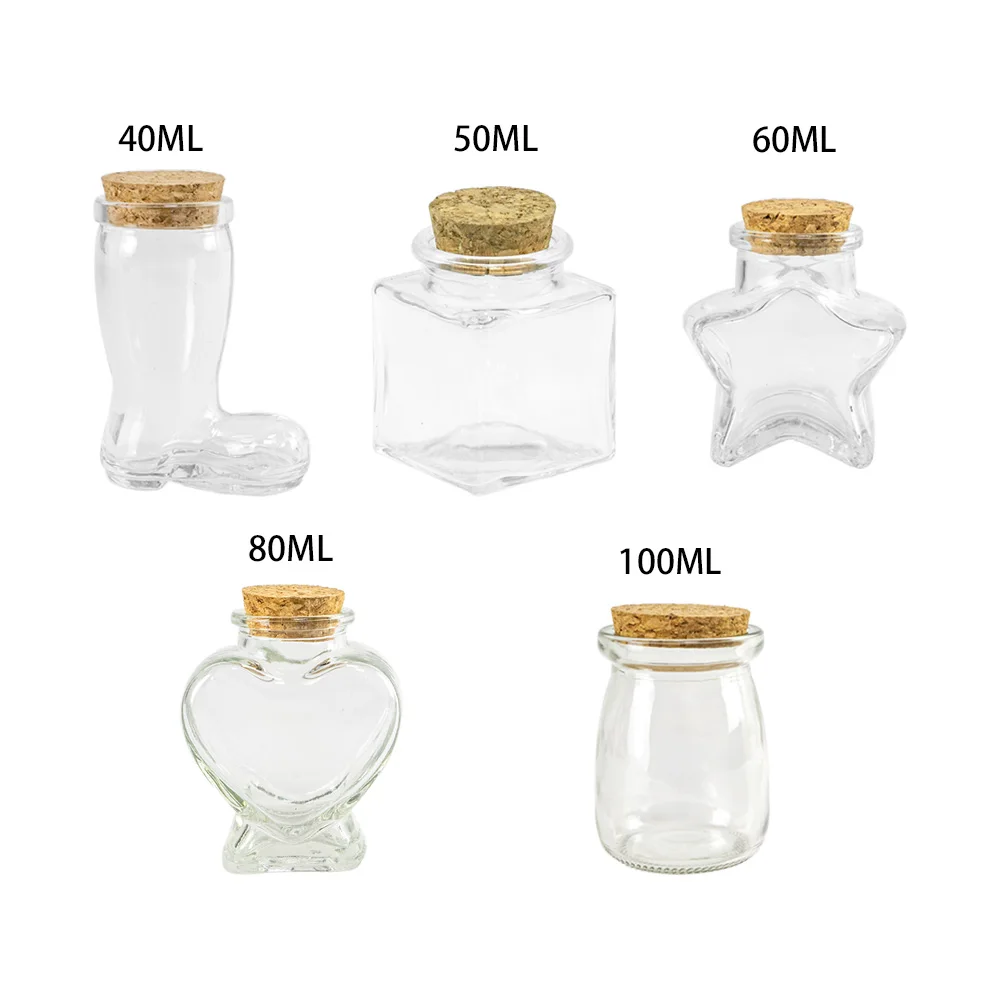 Creative Home Lot de 10 Bocaux en Verre 500ml