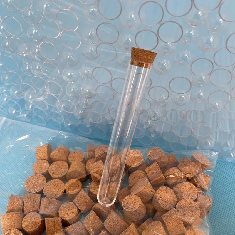 Clear Lab Transparent Plastic Test Tube with Cork for Wedding Favours or School Experiment 50pcs 100pcs glass test tubes