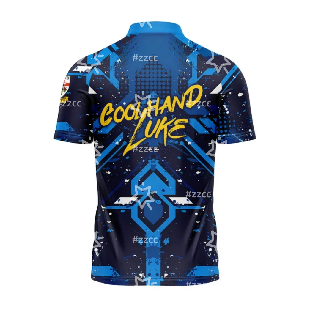 2026 PDC Luke Littler Darts Polo Zip-Up Shirt Darts Trikot Sport Schnelltrocknend Herren T-Shirt Kinderbekleidung Tee Y2k Damen