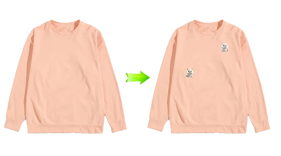 12 Stück kleine Katze 6,6 cm Wärmeübertragung Vinyl einfach zu bedruckte Hoodies Kleidung Aufkleber T-Shirt Diy Hitzepresse applizierter Aufnäher zum Aufbügeln – Detail 2
