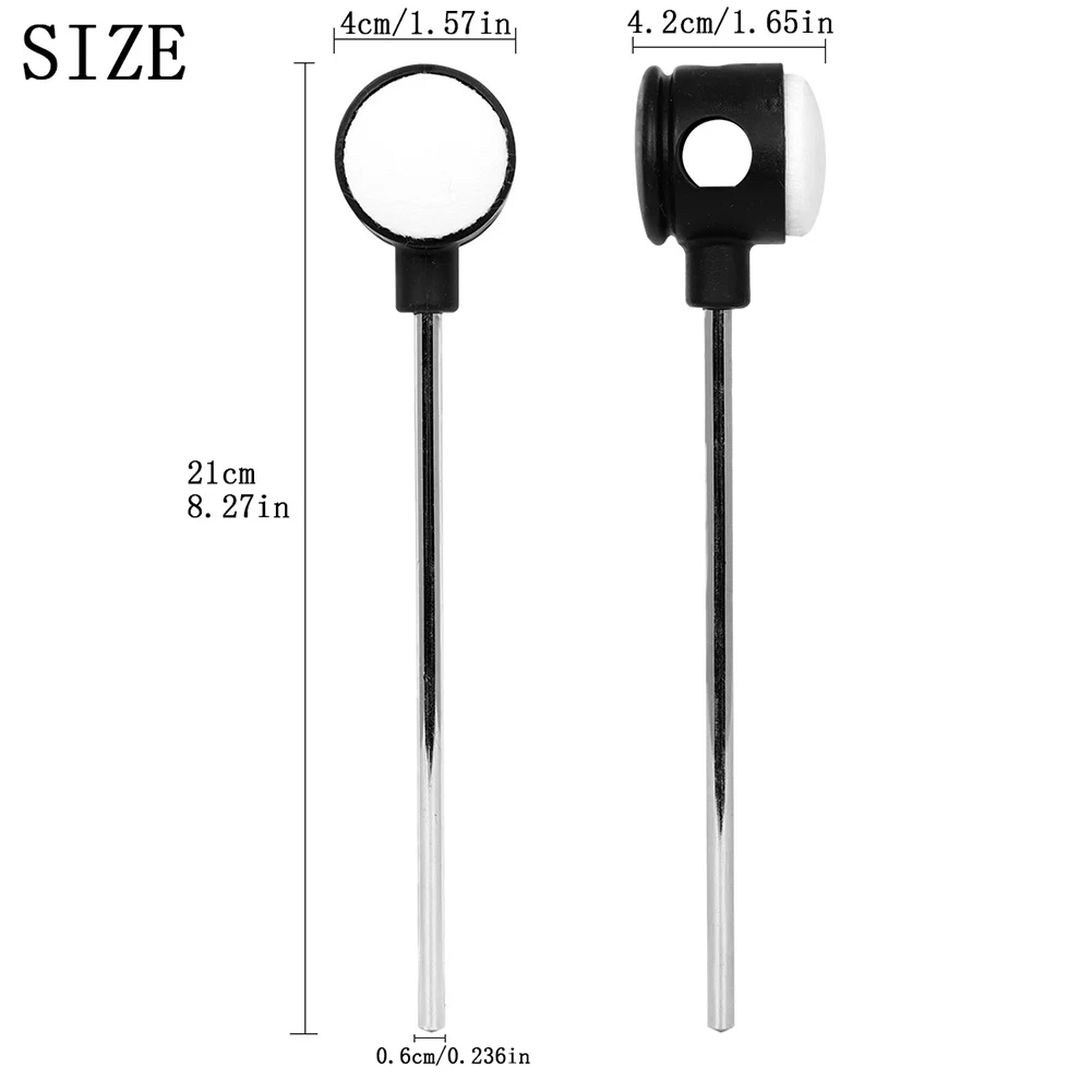 Percussion Instrument Hammer Head with Felt Head Bass Drum Beater Professional Drum Hammer for Kick Drum Percussion Instruments