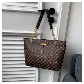 Borsa tote dal design di lusso da donna Borsa a tracolla di grande capacità Borsa a tracolla con stampa di moda Nuova borsa per la spesa alla moda