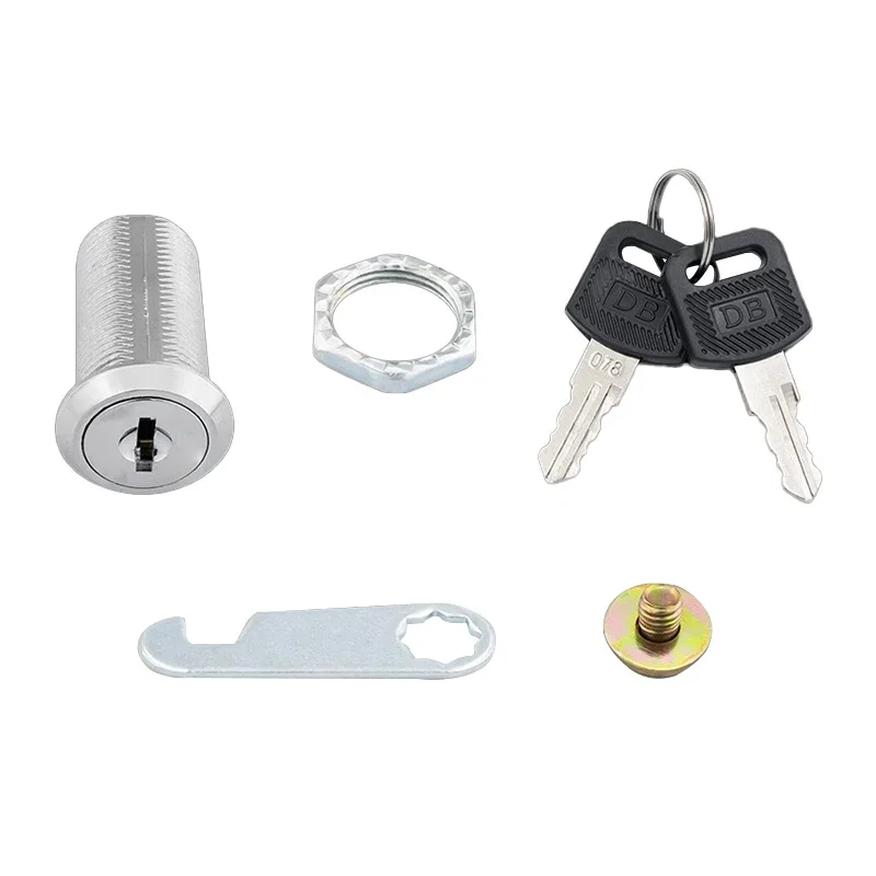 Security Lock Metal Cylinder Cabinet Locker Cam Lock With Keys 5/20/100Sets 16MM/20MM/25MM/30MM For Security Mailbox Drawer