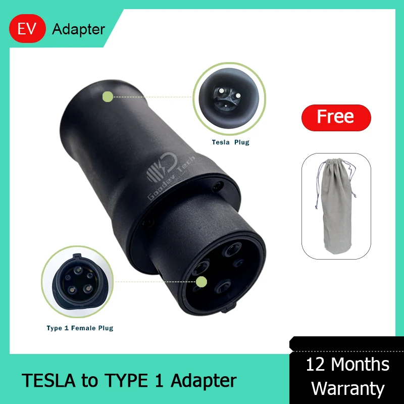 

32 48 A 50A NACS Tesla Super Electric Car Charger To Type 1 J1772 EV Charger Adapter Converter Electric Car Charging