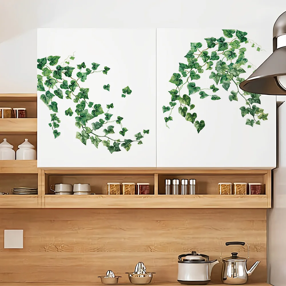 Natural Green Ivy Self-Adhesive Wall Decor Stickers