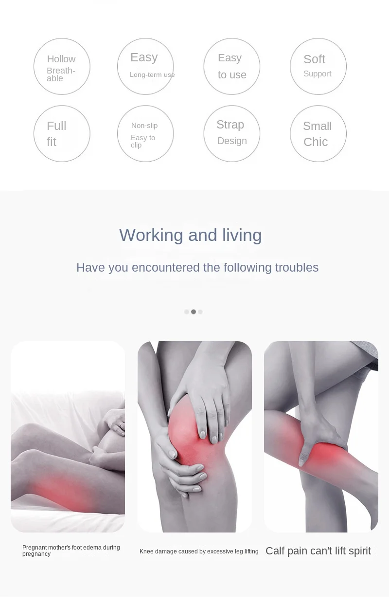 Description Picture 3 of itemBody Memory Cotton Leg Pillow Home Foam Pillow Sleeping Orthopedic Sciatica Back Hip Joint for Pain Relief Thigh Leg Pad Cushion