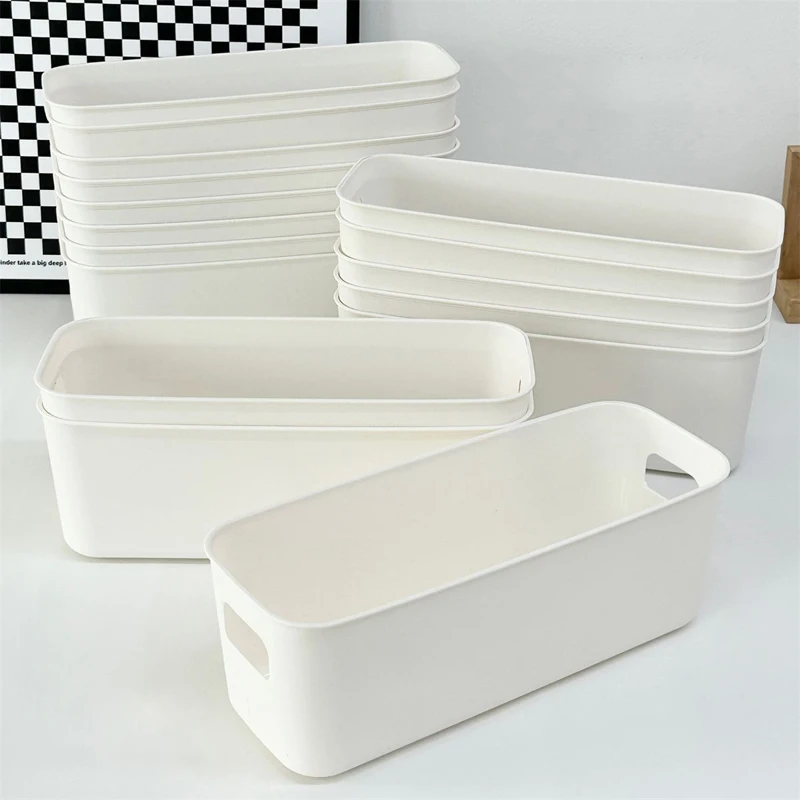 10pcs Multifunctional Storage Box Durable Large Capacity Desktop Organizer for Underwear Sundries Home Organization