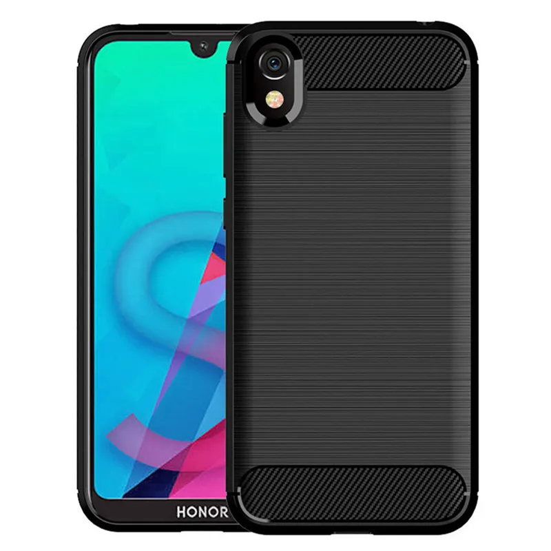 Sleek Brushed Texture Shockproof Carbon Fiber Silicone Case