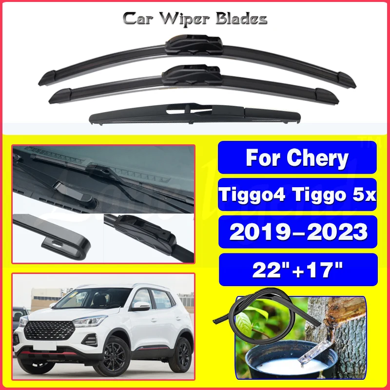 Scheiben wischer blätter vorne hinten für chery tiggo 4 tiggo4 tiggo 5x2019-2023 Autozubehör Silikon Windschutz scheibe Scheiben wischer