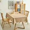L-B-7 Simple Home Tablecloth Round Table Hotel Restaurant Large Round Table Tablecloth Table 1