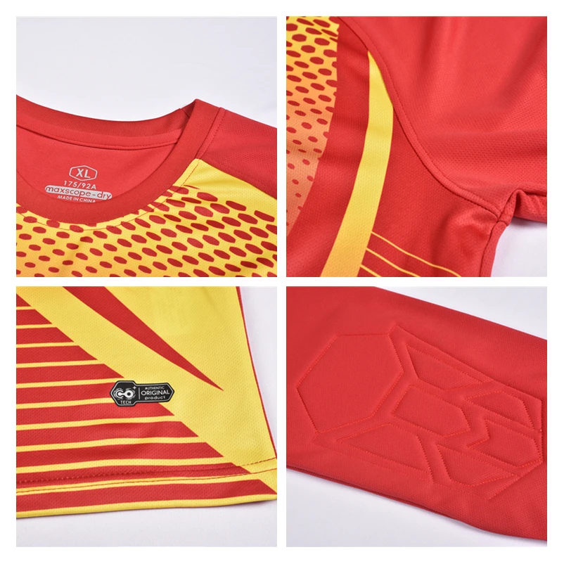Sports Football Goalkeeper Uniforms Men Goal Keeper Training Suits Adult Soccer Long Pants Shorts Sets Doorkeepers Kits DIY