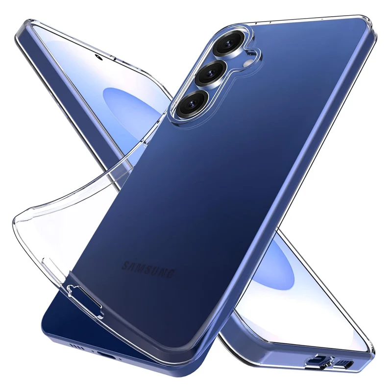 Ultradünne Transparente Handyhülle für Samsung Galaxy S25 S24 S23 S26 Plus S22 Ultra S21 Fe S25 Edge A17 A37 A57 Silikon Soft Case