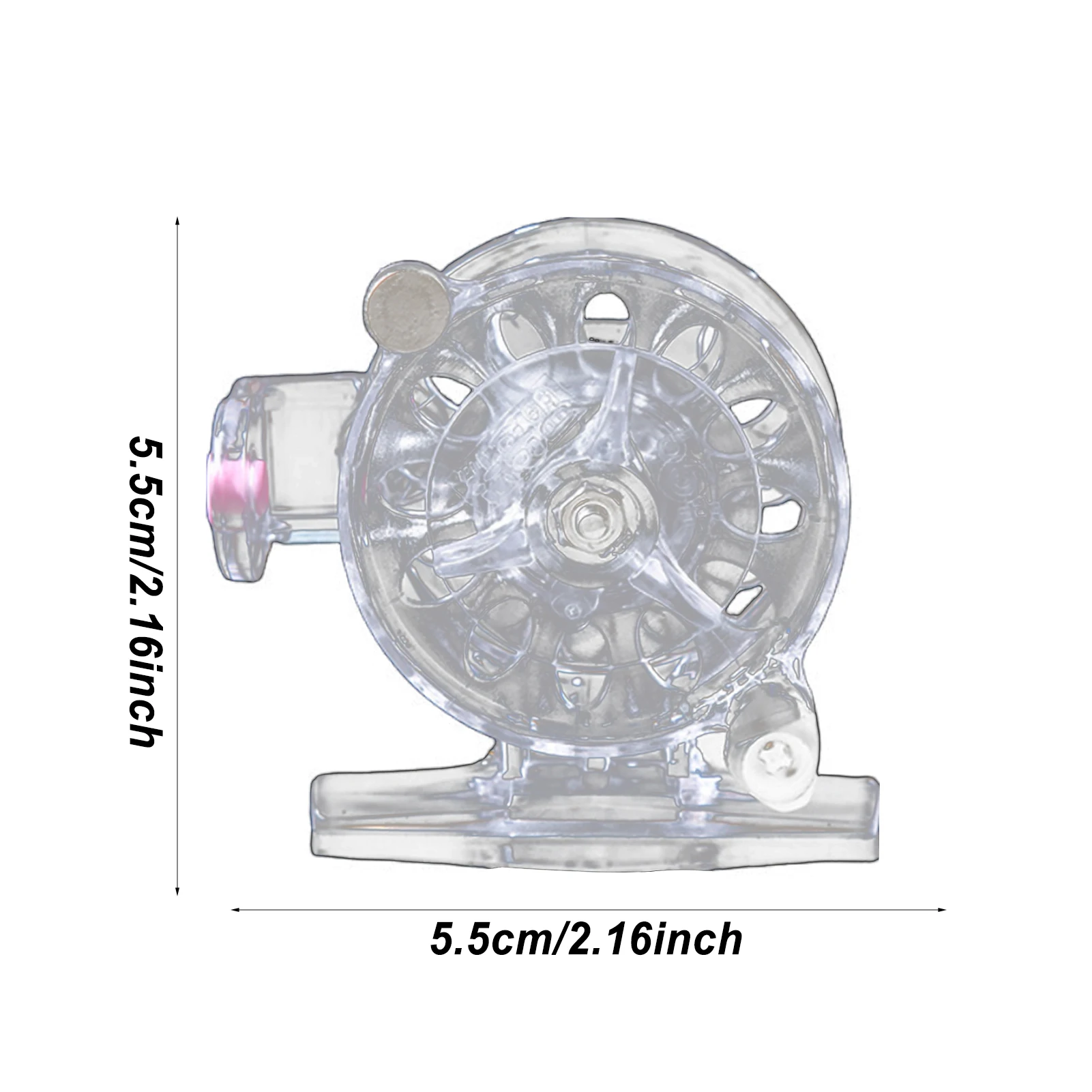 Angelrolle Spinning Ice Fishing Wheel 45 # /55 # Casting Reel Spinnrolle Spinnerrolle Spin Cast Reel Fischrolle zum Angeln – Detail 10
