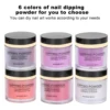Base Coat Nail Dipping Powder Nail Powder Nail Dipping Powder Set Nail Art Powder Top Base Coat Gel Dust Brush Manicure Tool Set 2