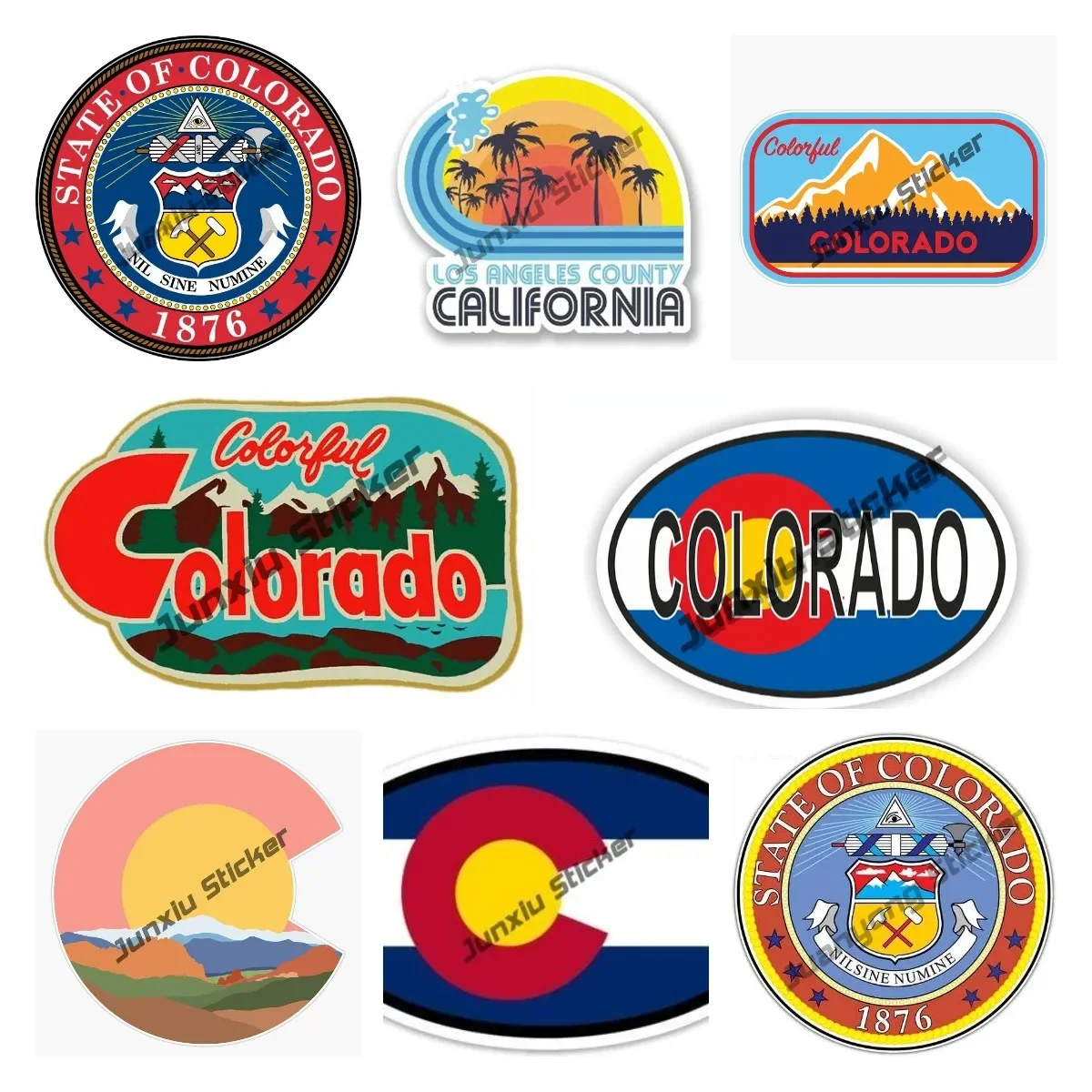 Creative Colorado Decals Colorado Vinyl Decal Sticker Car Waterproof Car Reflective Decal Bumper Sticker Car Decor Accessories