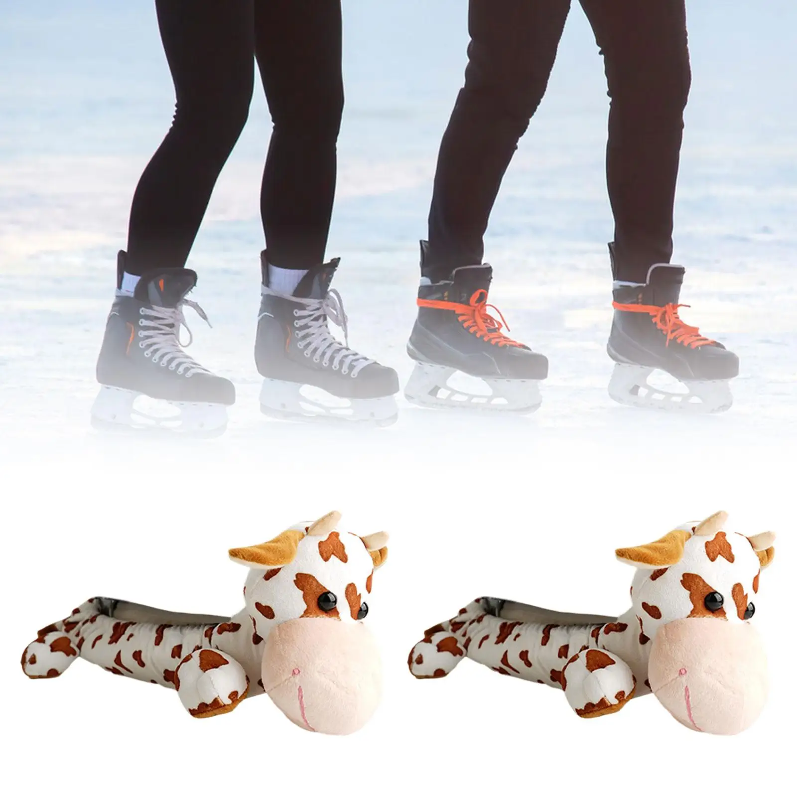 Ice Skate Blade Covers Durable Soft Plush Skate Guards Men Women Winter Skate Covers for Hockey Skates Ice Skates Figure Skates