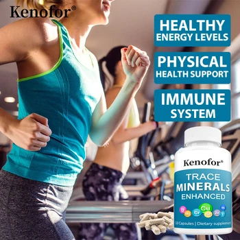 Trace Mineral Complex Supplement - Supports Immune Health, Energy, Strength, and Endurance - 120 Capsules 2