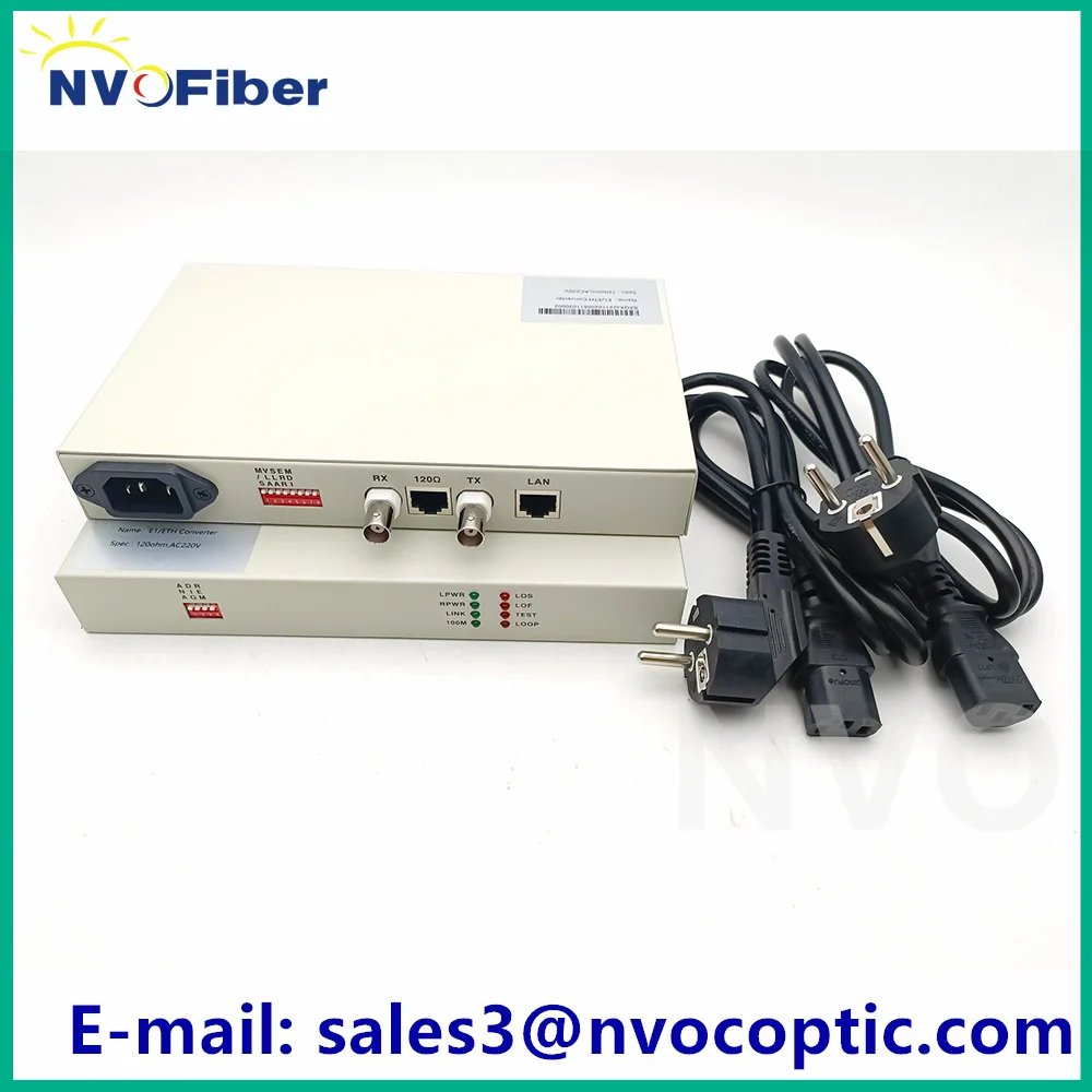Desktop Size 1 E1 to 1FE Convertor 10/100M Self-learning Ethernet Bridge  E1-FE Converter Protocol Converter 48V Or 220V - AliExpress