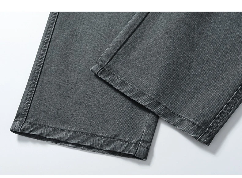 100% Baumwolle Gerade Casual Hosen Herbst Neue Mode Lose Komfortable Verdickte Business Hosen Männliche Einfarbig Klassische Hosen – Detail 27