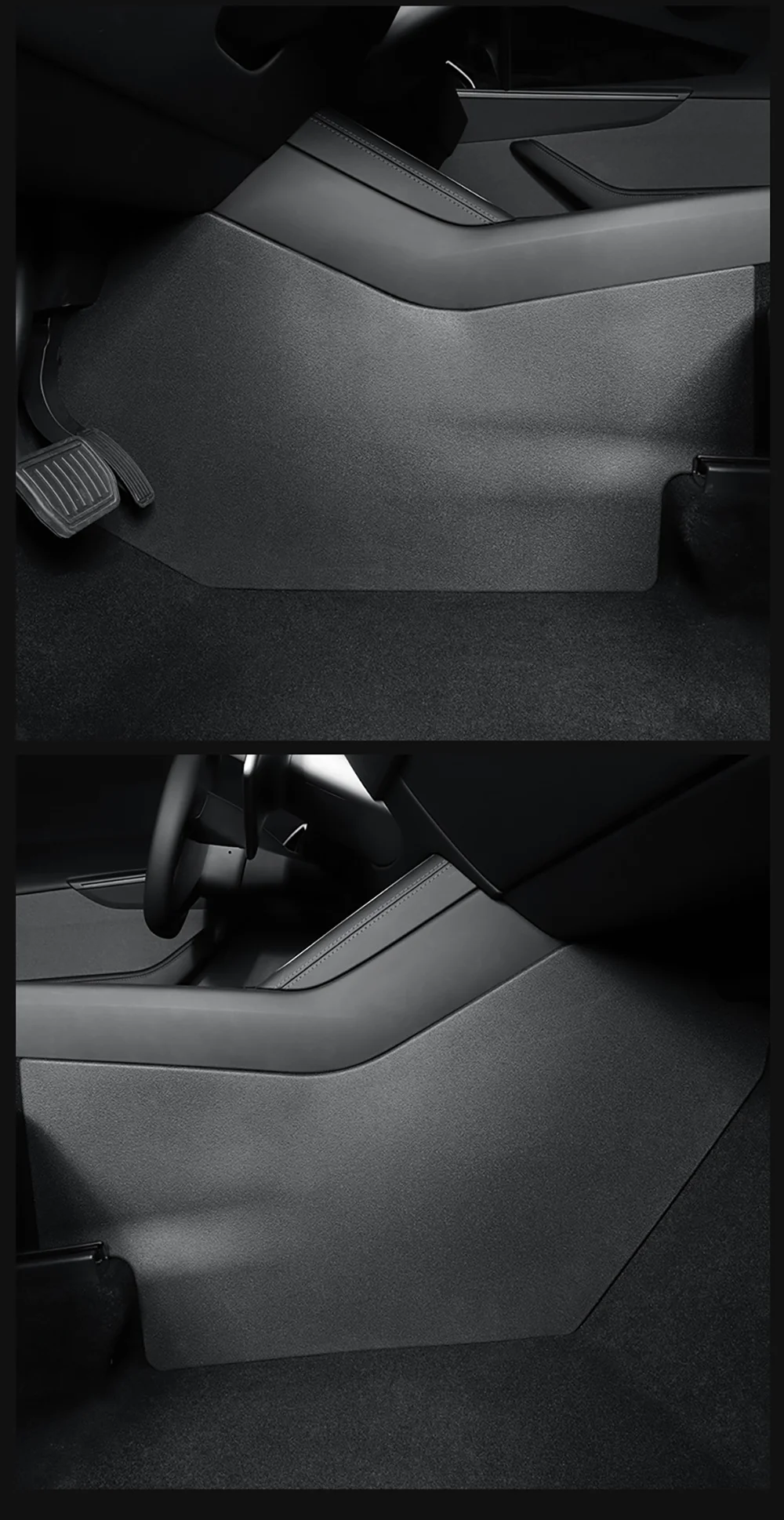 For Tesla New Model Y Juniper 2025 Launch Center Console Side Anti-Kick TPE Cove