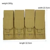 5.56 M4 Four Magazine Pouch Single Double Magazine Bag for M6 AR M4 AR15 Rifle Pistol Mag Pouch Molle Bag Vest Accessory 4