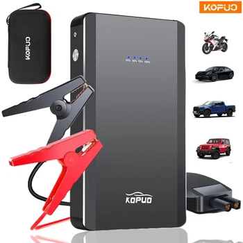 Avviatore di emergenza per auto con guscio metallico di picco 12V 600A, batteria di emergenza portatile per motori diesel a benzina da 4,0 litri e 2,0 litri