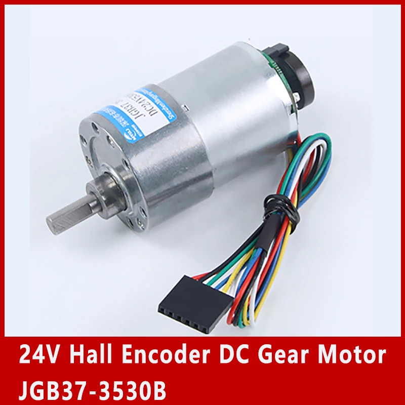 24V Hall Encoder Dc Motoriduttore Velocità Regolabile Can Cw Ccw Switching Metal Gear Micro Electirc Motor Jgb37-3530B