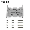 Chassis Gearbox Mount Transmission Holder Skid Plate Metal For Axial Scx10 Upgrade Parts Rc Crawler Car Accessories 1/10 Scale 6