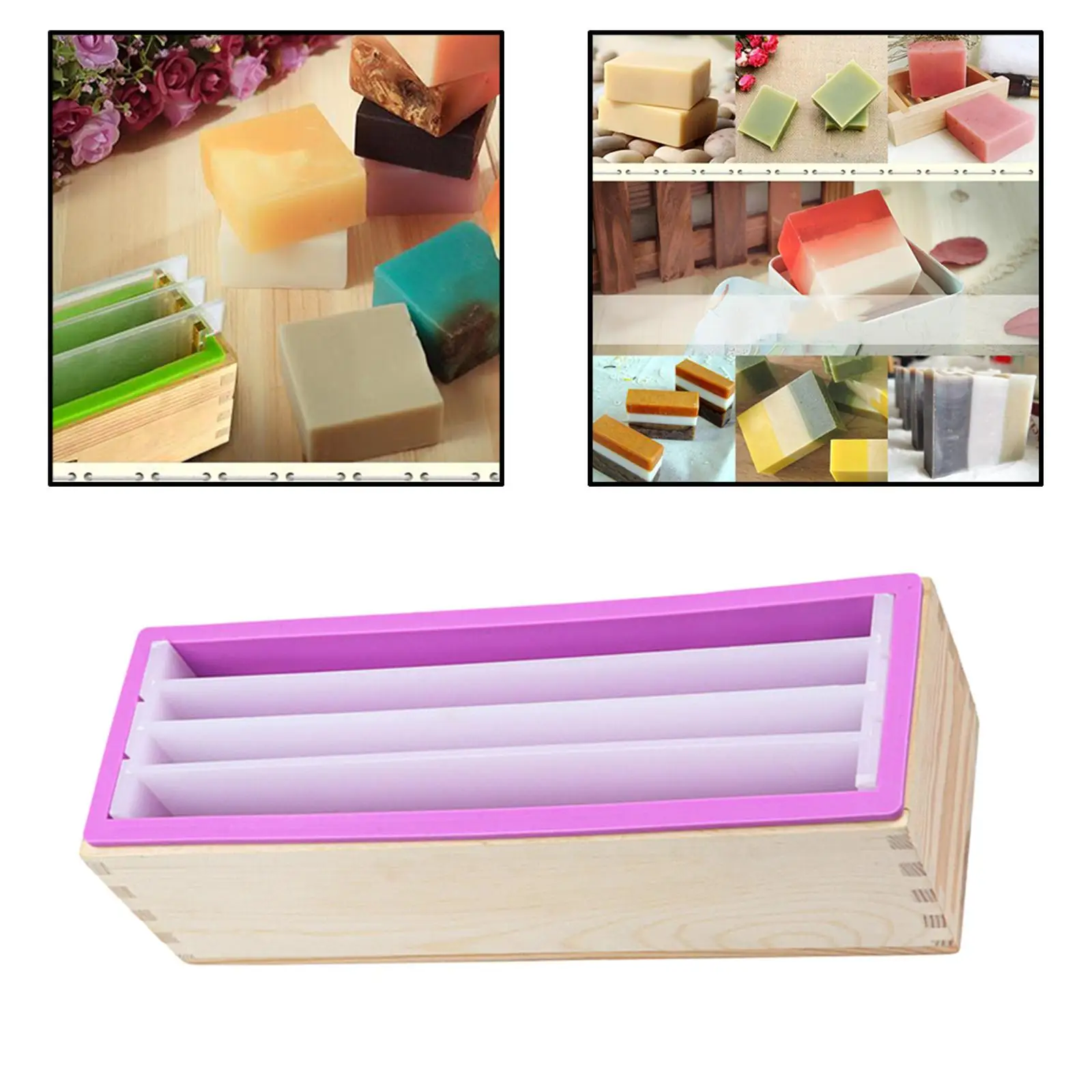 Silicone Soap Making Mould silicone mold baking mold soap molds 1200ml for Baking Pan Handmade Casting Cement