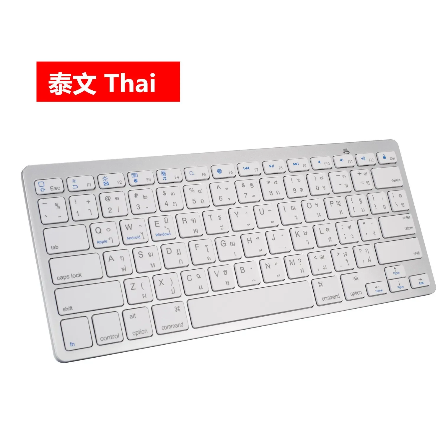 Multilingual Portable Wireless Bluetooth Keyboard